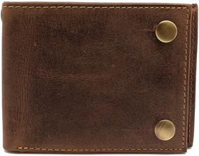 img 4 attached to 👜 Stylish Genuine Leather Men's Accessories: Wallets, Card Cases, and Money Organizers with Distinctive Blocking Craftsmanship