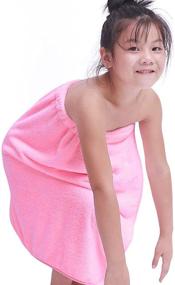 img 2 attached to 🛀 Enerhu Towel Terrycloth Buttons Purple: Perfect Bath Accessory for Kids and Adults