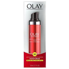 img 1 attached to 🌞 Olay Regenerist Micro-Sculpting Cream Moisturizer SPF 30 Broad Spectrum 1.7 Fl Oz - 2 Pack: Ultimate Skin Transformation and Sun Protection