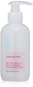 img 4 attached to 🌹 Gentle & Soothing Bliss Makeup Melt Jelly Cleanser - Ideal for Dry/Wet Skin, Rose Flower Infused - Paraben & Cruelty Free, 6.4 fl oz