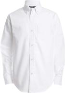 👕 impressive izod white boys' oxford shirt: top choice for stylish tops, tees & shirts logo