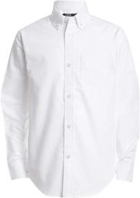 img 3 attached to 👕 Impressive IZOD White Boys' Oxford Shirt: Top Choice for Stylish Tops, Tees & Shirts