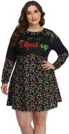 hde womens christmas sweater sleeve logo