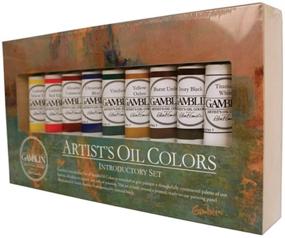 img 1 attached to Gamblin Artist Oil Colors Introductory Set, Multi - Vibrant 37ml Tubes for Artistic Brilliance