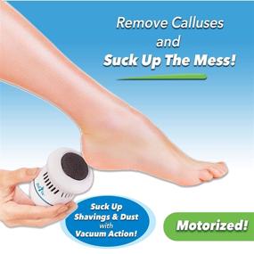 Pedi Vac by Ped Egg - Callus Remover for Feet with Built-in Vacuum Removes  Dead Skin from Feet with 2000 RPMs - Electric Callus Remover Sucks Up  Shavings for Mess-Free Exfoliation