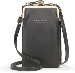 img 4 attached to Women's Leather Crossbody Shoulder Satchel Handbag with Wallet for Trendy Satchels