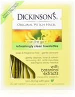 🧹 dickinson's original witch hazel refreshing cleansing towelettes - pack of 3, 20 each logo