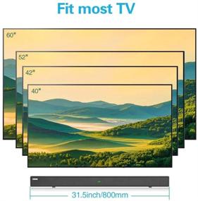 img 1 attached to 🔊 COSOOS 40W 31.5-дюймовая Саундбар для ТВ с Bluetooth 5.0, светодиодным дисплеем, пультом дистанционного управления, домашней кинотеатральной системой, цифровым оптическим, RCA, AUX, возможностью крепления на стену