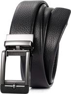 wolfant ratchet genuine leather automatic men's accessories and belts logo