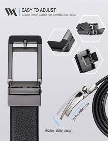 img 3 attached to WOLFANT Ratchet Genuine Leather Automatic Men's Accessories and Belts