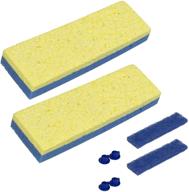 🧽 quickie sponge mop refill type s - 3 inches x 9 inches (2 packs) logo