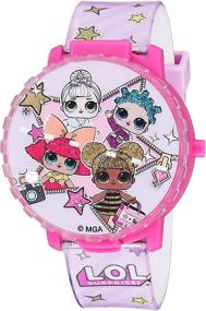 img 3 attached to L.O.L. Surprise! Girls' Quartz Watch - Pink Plastic Strap (Model: LOL4042) - A Perfect Timepiece for Kids!