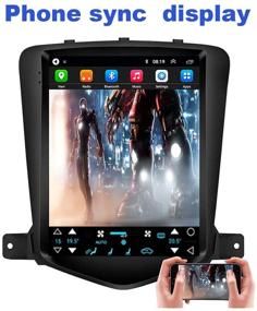 img 2 attached to 📻 LUOWAN Android 10 Radio for Chevrolet Chevy Cruze 2009-2015: 10.4inch Touch Screen GPS Navigation with Bluetooth, WiFi, and Free Camera