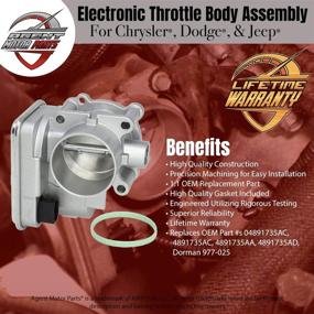 img 3 attached to Electronic Throttle Body 04891735AC 4891735AD Replacement Parts