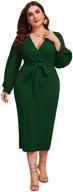 verdusa womens surplice bishop bodycon: trendy women's clothing & suiting blazers logo