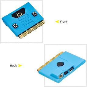 img 1 attached to 🔍 Explore BBC Micro:bit V2 with KEYESTUDIO Basic Starter Kit - Bluetooth, Compass, Motion Detection, LED Coding for Kids/Teens + Battery Holder & USB Cable