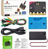 🔍 explore bbc micro:bit v2 with keyestudio basic starter kit - bluetooth, compass, motion detection, led coding for kids/teens + battery holder & usb cable logo