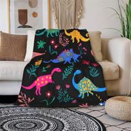 🦕 dinosaur blanket for kids: soft throw blanket for bed, sofa & couch – 40x50 inch cute fleece blanket suitable for living room, bedroom - ideal gift for boys & girls logo