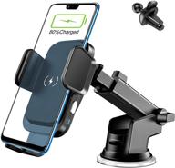 📱 firmate 15w fast qi wireless car charger mount - auto-clamping, dashboard & air vent car phone holder - compatible with iphone 12/12 pro/11/pro/xs/xs max/x/8, galaxy note 20/10/s20+/s10+/s9+ logo