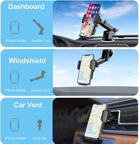 img 2 attached to 📱 FirMate 15W Fast Qi Wireless Car Charger Mount - Auto-Clamping, Dashboard & Air Vent Car Phone Holder - Compatible with iPhone 12/12 Pro/11/Pro/XS/XS Max/X/8, Galaxy Note 20/10/S20+/S10+/S9+