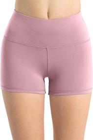 img 3 attached to 🩲 CHRLEISURE High Waist Yoga Bike Shorts for Women: Comfortable Workout Booty Spandex Shorts