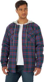 img 4 attached to Одежда и рубашки Wrangler Authentics Sleeve Quilted Flannel для мужчин