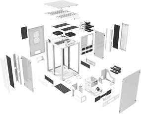 img 3 attached to 🏰 Thermaltake Tower 900 Snow Edition: Ultimate E-ATX Vertical Super Tower Chassis with Tempered Glass and Fully Modular Design - CA-1H1-00F6WN-00