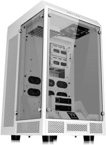 img 4 attached to 🏰 Thermaltake Tower 900 Snow Edition: Ultimate E-ATX Vertical Super Tower Chassis with Tempered Glass and Fully Modular Design - CA-1H1-00F6WN-00