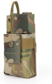 img 4 attached to 📻 Molle Short Radio Pouch: Durable Nylon Tactical Holder for BaoFeng UV-5R UV82 (CP)