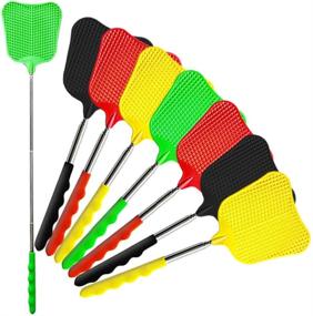 img 4 attached to 🦟 Telescopic Fly Swatters – Versatile, Extendable Stainless Steel Handle for Effective Indoor and Outdoor Mosquito Control – 8 Pack