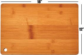 img 1 attached to Farberware Bamboo Cutting Board 12X18 Inch