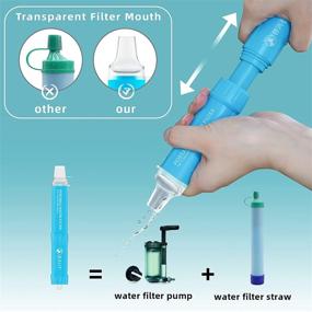 img 3 attached to 🚰 Balit 4-Stage Filtration Water Filter Pump Straw - Perfect for Group Camping and Emergency Preparedness