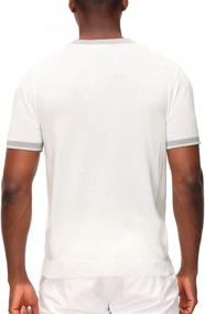 img 2 attached to Contrast Short Sleeve Shirt Henley Men's Clothing and Shirts