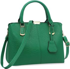 img 4 attached to 👜 Stylish and Functional Pahajim Handbags Leather Satchels for Women with Shoulder Straps and Wallet Compartments
