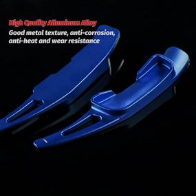 img 2 attached to ANFOKAS No Drilling Steering Wheel Paddle Shifter Extension Shift Gears Paddles Cover For Mazda 3 6 CX-5 CX-3 CX-9 MX-5 Miata -Blue