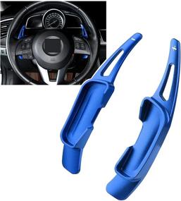 img 1 attached to ANFOKAS No Drilling Steering Wheel Paddle Shifter Extension Shift Gears Paddles Cover For Mazda 3 6 CX-5 CX-3 CX-9 MX-5 Miata -Blue
