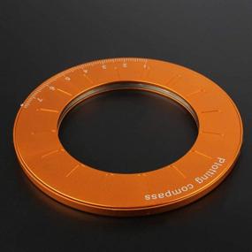 img 3 attached to 🔶 Beiyoule Circle Drawing Maker: Rotary Adjustable Stainless Steel Math Ruler (Orange)