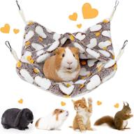 🐹 multi-functional small animal hanging hammock for guinea pigs, hamsters, and ferrets – cozy cage bed and interactive toy логотип