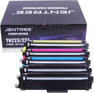 jentree compatible toner cartridge set for brother tn227 tn-227 tn227bk tn223 tn-223 🖨️ – ideal for brother mfc-l3770cdw, mfc-l3750cdw, hl-l3230cdw, hl-l3290cdw, hl-l3210cw, mfc-l3710cw – pack of 5 logo