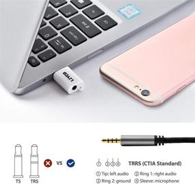 img 2 attached to LZYCO Audio Adapter USB to Headphone Audio Jack 🎧 with Integrated Mic Jack - External Stereo Sound Card (2pcs White)