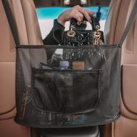 🚗 ximbro car net pocket handbag holder - universal car model, improved seat back net bag with upgraded compatibility for car purse storage & pocket seat organizer (2021 upgrade) logo
