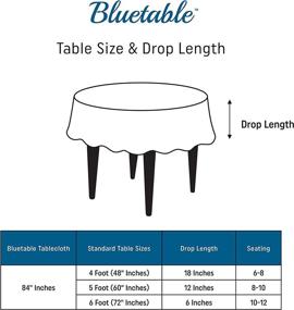 img 2 attached to Round Plastic Tablecloths Disposable Table