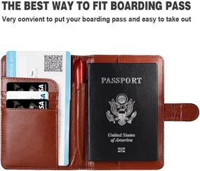 img 3 attached to 🛂 Паспортная обложка Maxjoy из кожи: важный аксессуар для путешествий