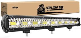 img 4 attached to 🔆 Enhance Your Off-Road Adventure with Nilight 18025C-A: Triple Row 540W 26Inch LED Lights for Trucks, Jeeps, UTVs, ATVs - Flood Spot Combo Beam, 50000LM, 2-Year Warranty in White