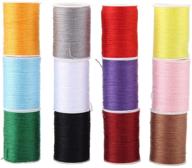 🧵 versatile 12-color sewing thread assortment for hand and machine sewing - portable plastic tube included logo
