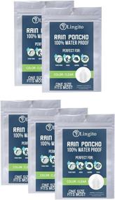 img 4 attached to Lingito Rain Poncho: Buy 5, 10, or 🌧️ 15 Packs - Disposable Emergency Rain Ponchos for Ultimate Protection
