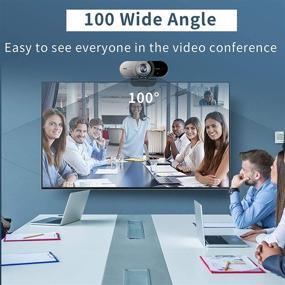 img 2 attached to 🎥 1080P Computer Camera with Microphone: Wide Angle Webcam for Conferencing, Online Teaching, and Meetings - Low-Light Correction, Manual Focus - PC/Laptop/Desktop Compatible