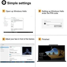img 2 attached to 📸 Kaysuda Лице-распознавание USB ИК-камера для Windows Hello на Windows 10 - RGB 720P Веб-камера с двумя микрофонами, идеально подходит для стриминга видеоконференций и записи YouTube на Windows.