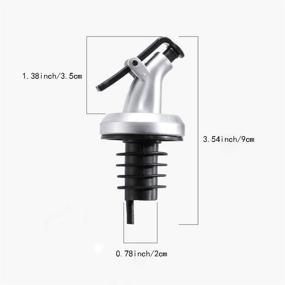 img 3 attached to 🍾 10 Pack of Pour Spouts, TBWHL Olive Oil Vinegar Dispenser Bottle Liquor Wine Pourers Flip Top Stopper Leak-proof with Lid for Kitchen and Bar