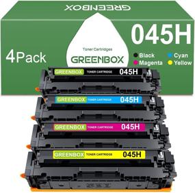 img 4 attached to 🖨️ Affordable GREENBOX Compatible Toner Cartridges for Canon 045/045H: High-Quality Replacement for MF634Cdw, LBP612Cdw, MF634 Printer - 1 Black, 1 Cyan, 1 Yellow, 1 Magenta